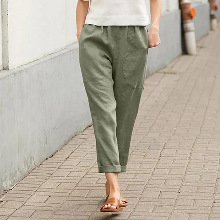 Galene™ | Linen-Cotton Loose Pants