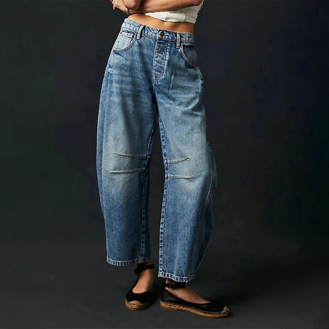 Delphine | Gradient Wide-Leg Jeans