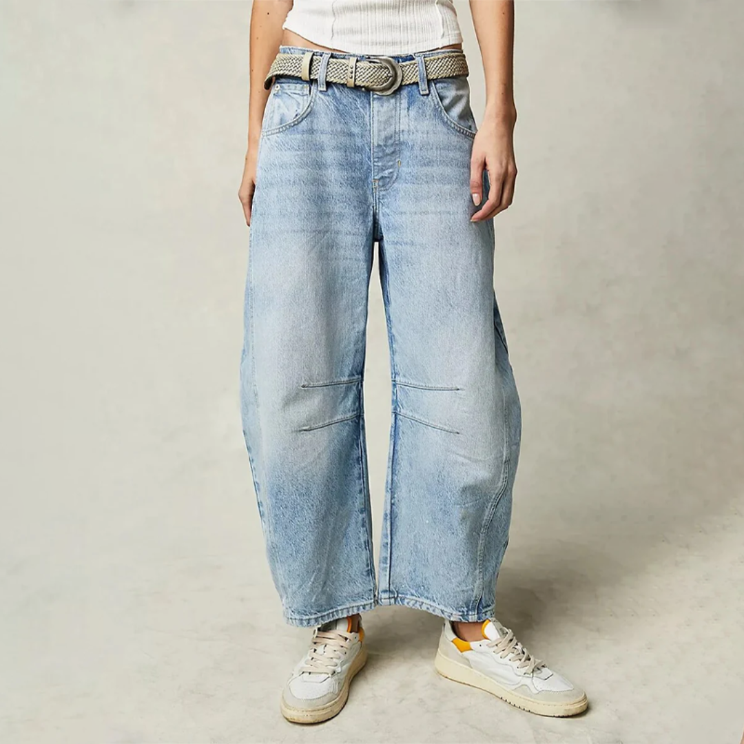 Delphine | Gradient Wide-Leg Jeans