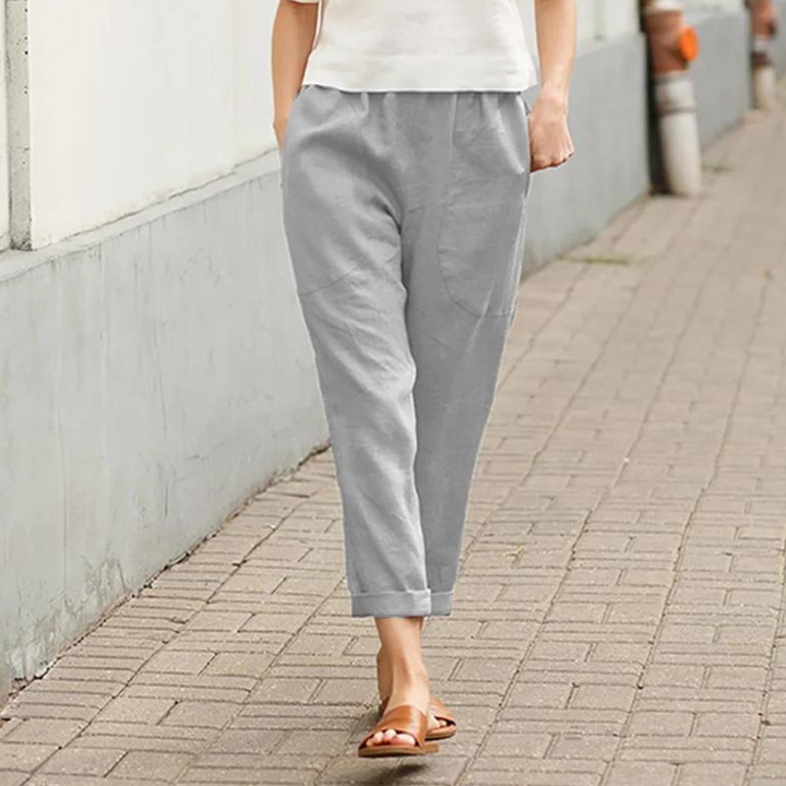 Galene™ | Linen-Cotton Loose Pants