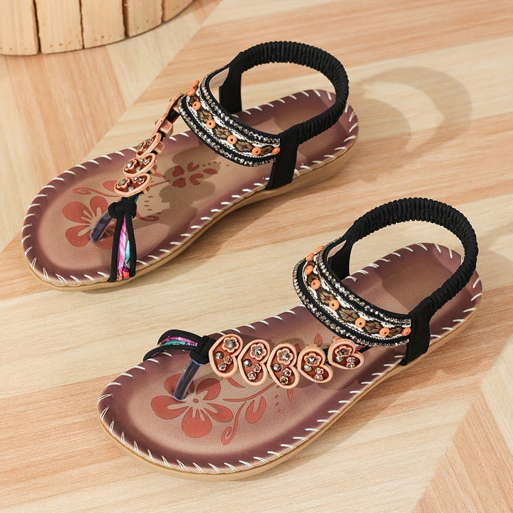 Serah | Glamorous Rhinestone Flip Flops