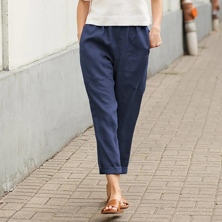 Galene™ | Linen-Cotton Loose Pants