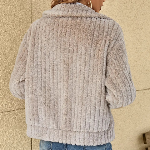 ZOEY | CASUAL PLUSHY CARDIGAN