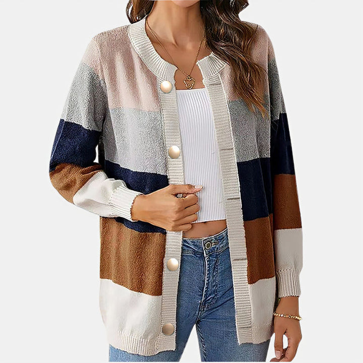 DAISY - BRIGHT STRIPED CARDIGAN