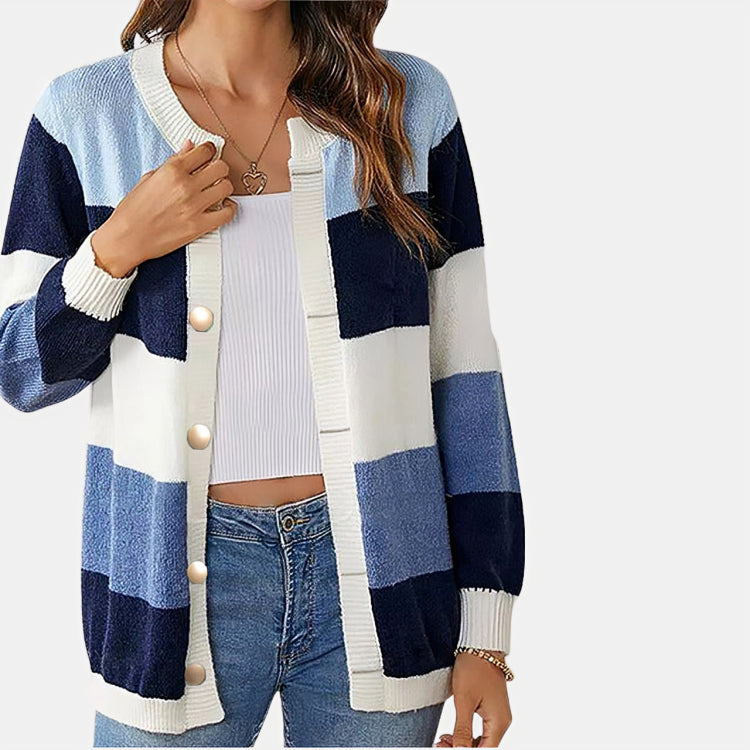 DAISY - BRIGHT STRIPED CARDIGAN