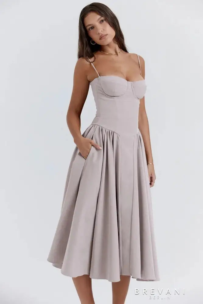 Vanya™ | Elegant Corset Maxi Dress