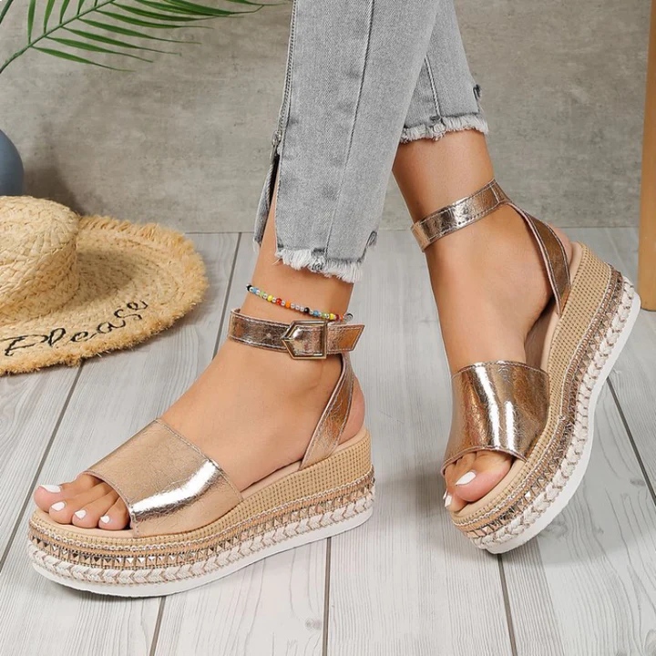 Orla™ | Elegant Summer Wedge Sandals