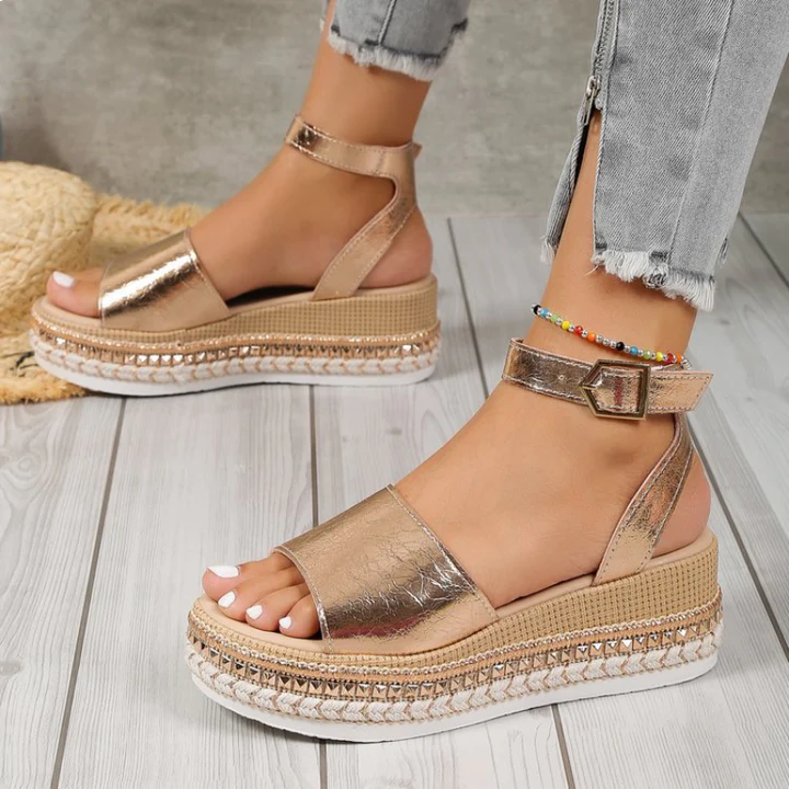 Orla™ | Elegant Summer Wedge Sandals